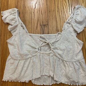 American Eagle Ruffled Top